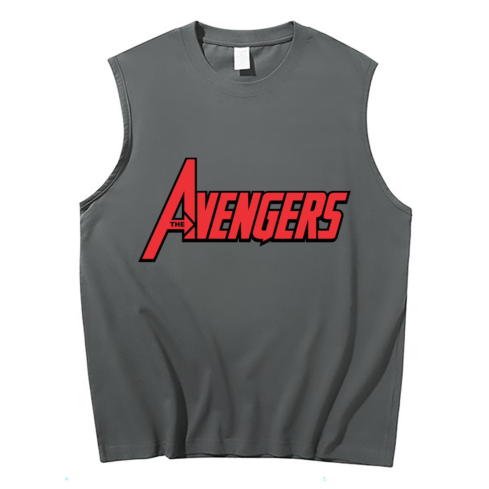 （画像用） アベンジャーズ The Avengers コットン100％タンクトップ（フロントプリント）